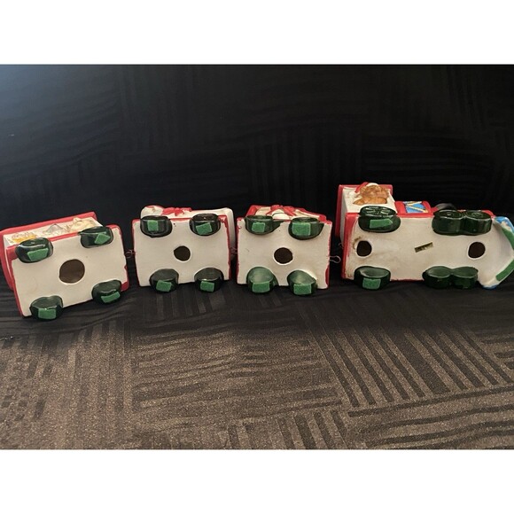 Vintage House of Lloyd Christmas Around the World 4 Pc Ceramic Train - Picture 11 of 12